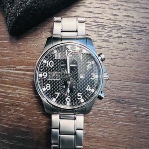 Invicta Men's 0379 II Collection, 48mm Stainless Steel, Carbon Fiber Dial, Watch